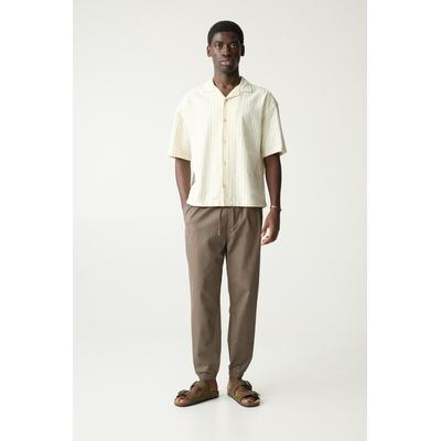 Textured Weave Jogger Trousers