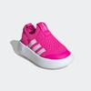 Slip-On Sneaker ADIDAS SPORTSWEAR "BUBBLECOMFY KIDS", Gr. 27, shock pink, cloud weiß, core schwarz, Textil, sportlich, Schuhe, für Kinder
