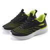 Sneaker LASCANA "Halbschuh, Schnürschuh, Freizeitschuh", Damen, Gr. 42, schwarz (schwarz, lime), Obermaterial: 100% Textilmaterial. Futter: 100% Textilmaterial. Decksohle: 100% Textilmaterial. Laufsohle: 100% Synthetik, mehrfarbig, kontrastfarbene...