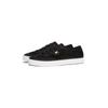 Plateausneaker TOMMY HILFIGER "TH OPEN MESH VULC SNEAKER", Damen, Gr. 37, schwarz, Textil, sportlich, Schuhe, Freizeitschuh, Halbschuh, Schnürschuh mit Logoflagge