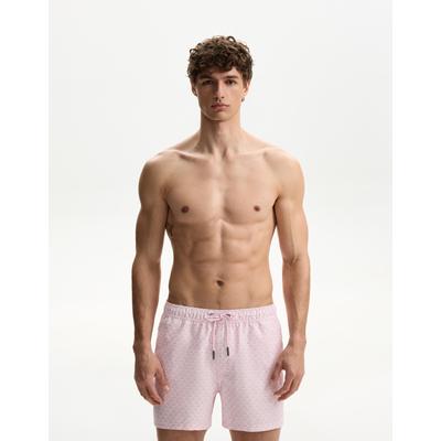 Bershka Printed Swimming Trunks Men S Pink