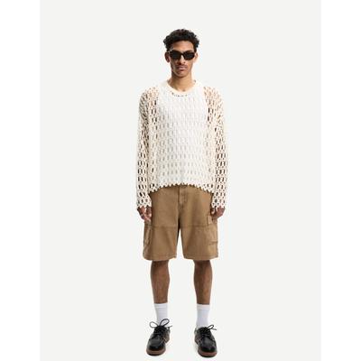 Bershka Cargo Bermuda Shorts Men 28 Camel