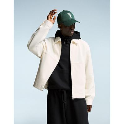 Bershka Textured Jacket Men M Stone