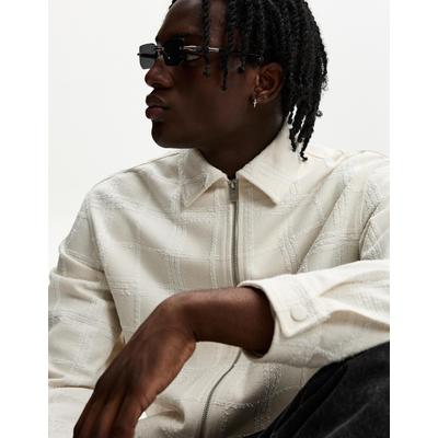 Bershka Rectangular Sunglasses Men Black