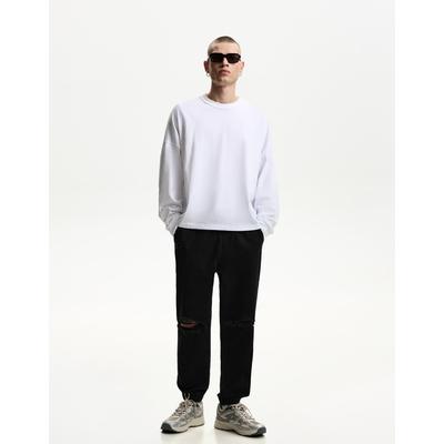 Bershka Ripped Jogger Jeans Men L Black