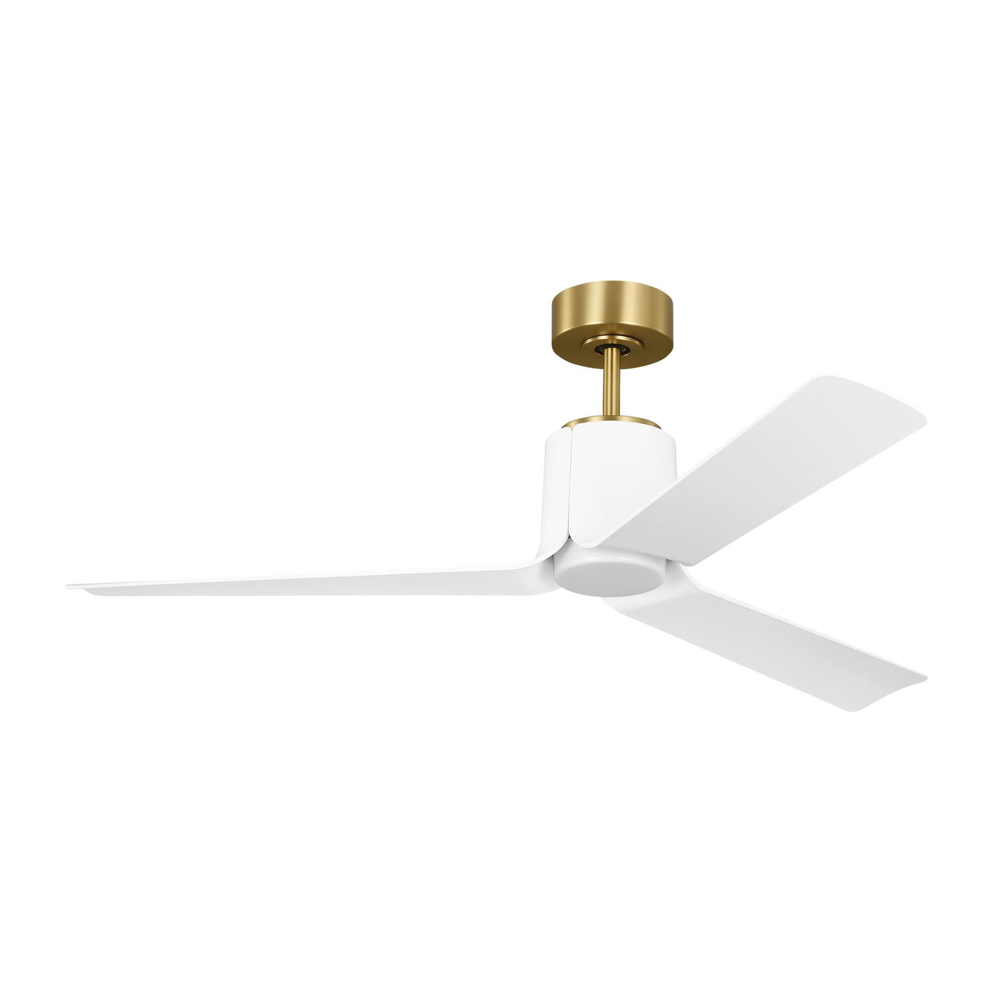 Visual Comfort Fan Collection Peter Bristol Peel Smart 52 Inch Ceiling Fan with Light Kit - 3PESM52BBSD