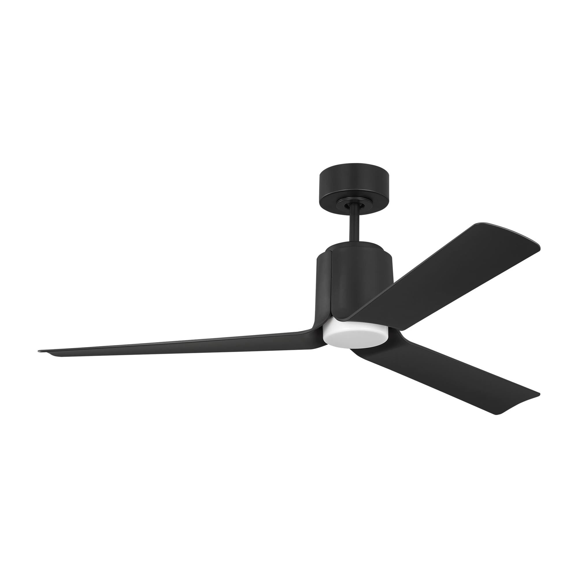 Visual Comfort Fan Collection Peter Bristol Peel Smart 52 Inch Ceiling Fan with Light Kit - 3PESM52MBKD