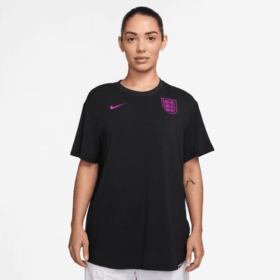 England Lionesses Nike Relaxed Fit Trainingsoberteil 2025 - Schwarz - Damen Image