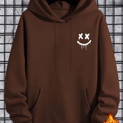 TEMU Print Hoodie, Cool Hoodies For Men, Casual Hooded Sweatshirt With Kangaroo Pocket For Winter And Fall Image