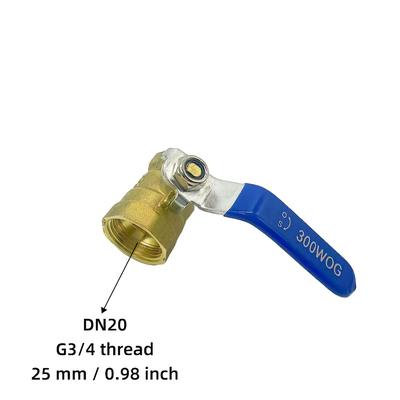 TEMU /20/25(g1/2, G3/4, G1) Brass Ball Valves, Large Flow Ball Valves, Water Pipe Switches, Suitable For: Threaded Water Pipe Modification And Control Image