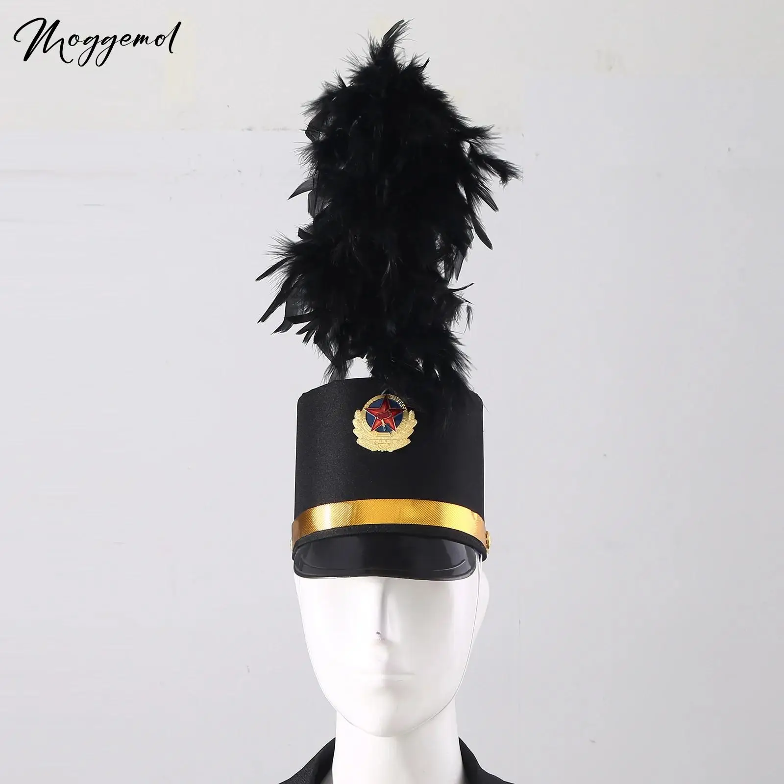 Kinder Erwachsene Horn Trommel Band Hut Soldat Dirigent Kappe Karneval Leistung Requisiten Festival Party liefert Cosplay Kostüm Image