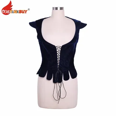 Costumebuy Samt Korsett Vintage Weste Medieval prinzessin Kleid viktorianischen Korsett Tudor Image