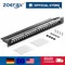 ZoeRax 24-Port RJ45 Shielded Blank Patch Panel 1U 19" Network Patch Panel with Cable Management and
