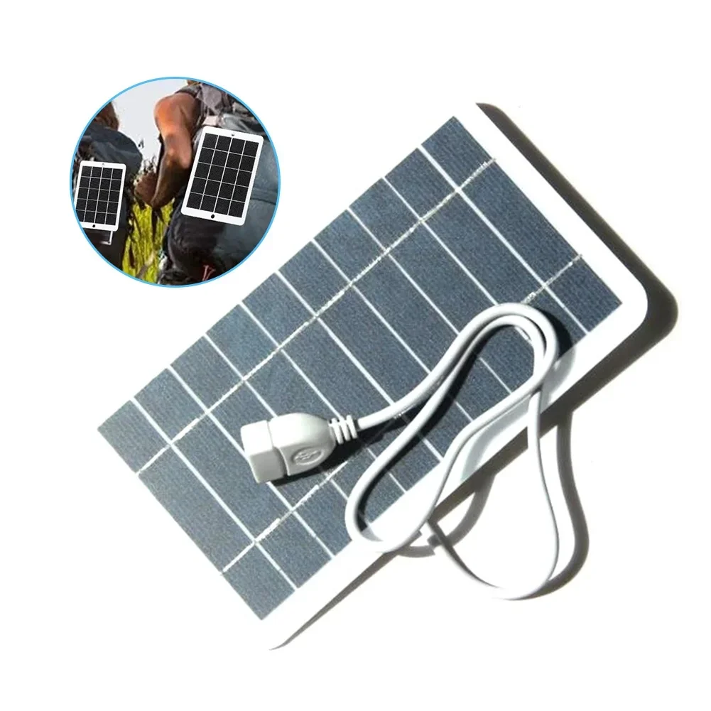 Mini-Solarpanel tragbar zum schnellen Aufladen von Telefonen, Solar-Ladegerät für den Außenbereich, 2 W, 5 V, 157 x 94 mm, tragbare Solarzellenplatte für den Außenbereich Image