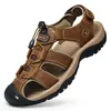 Sommer Männer Sandalen Aus Echtem Leder Herren Casual Schuhe Outdoor Männer Leder Sandalen für
