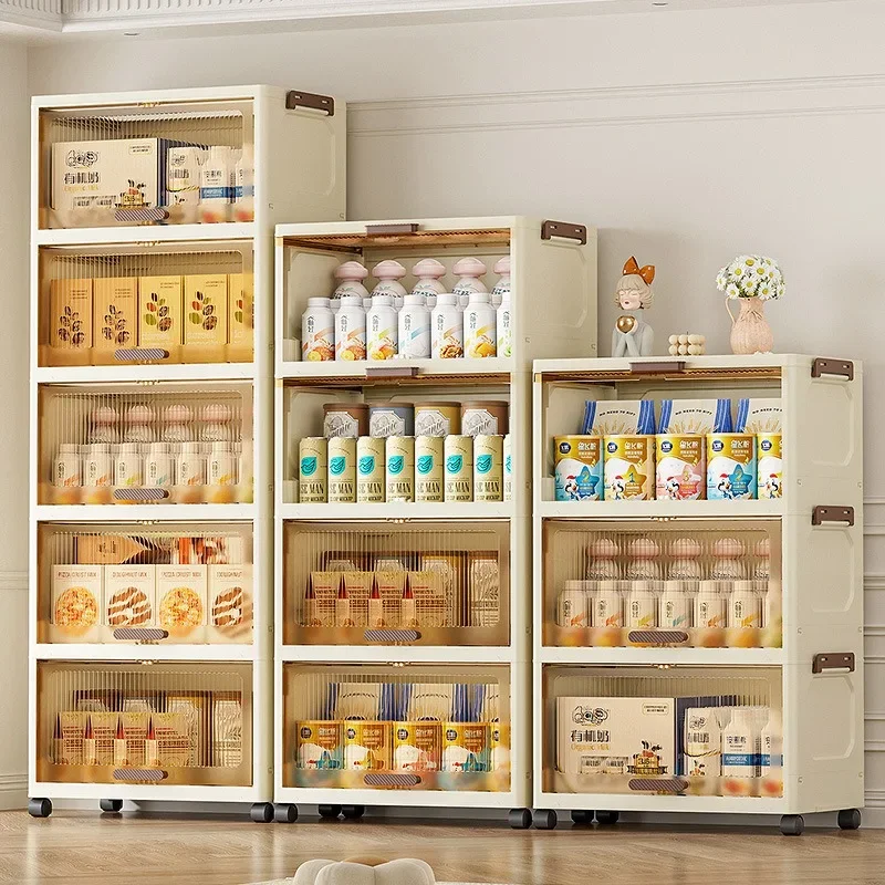 Einfacher faltbarer Aufbewahrungsschrank Kunststoff mehrschichtige Tasche Kleiderschrank Aufbewahrungsbox Wohnzimmer Aufbewahrungsschrank