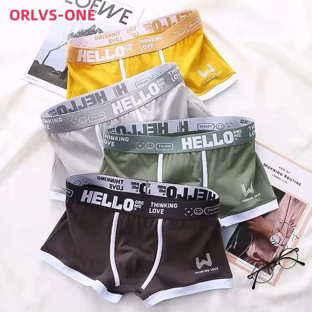 Männer Boxer Unterwäsche Baumwolle Boxer Shorts männer Unterwäsche Boxer Hosen Atmungsaktiv U Konvexen männer Unterwäsche Sexy Plus Größe MU070 Image