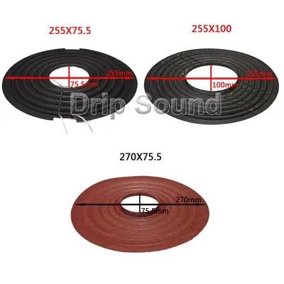 2pcs 255x75.5/255x100/270x75.5mm Elastic Wave Loudspeaker Subwoofer Woofer Bass Speaker Repair Spider Damper #3