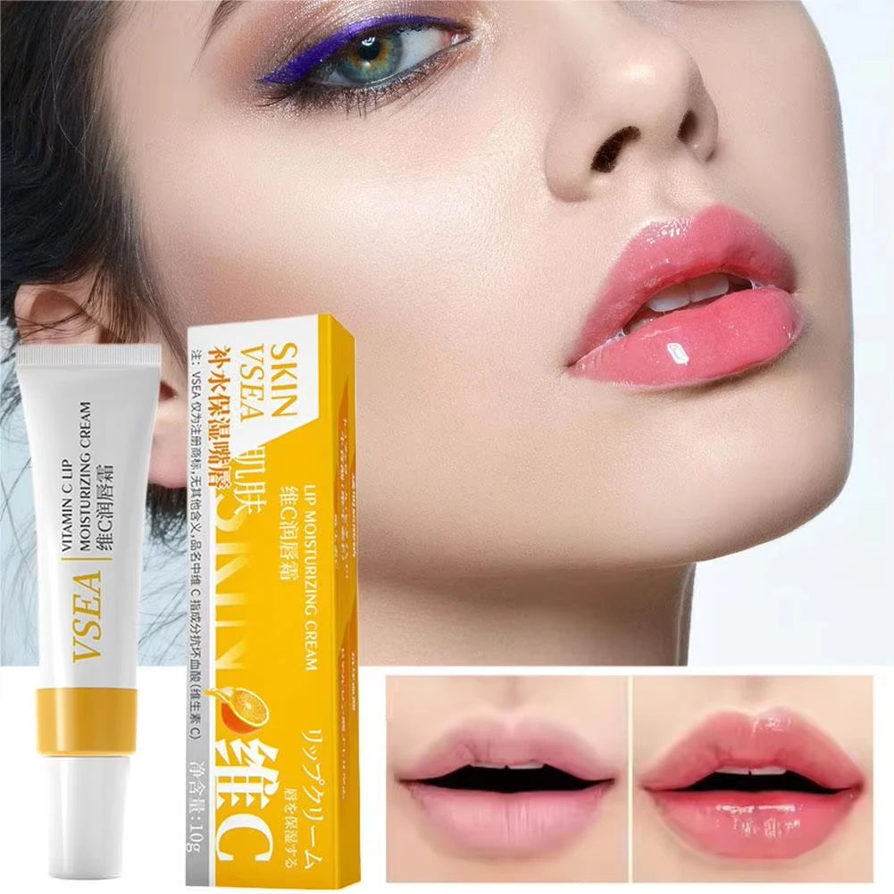 Vitamin C Feuchtigkeitsspendender Lippenbalsam Feuchtigkeitsspendend Anti-Trocken bis Anti-Crackine Linie Tragen Lip Nährende Lippen Lippenstift Pflege Kosmetik Ea W7K6 Image