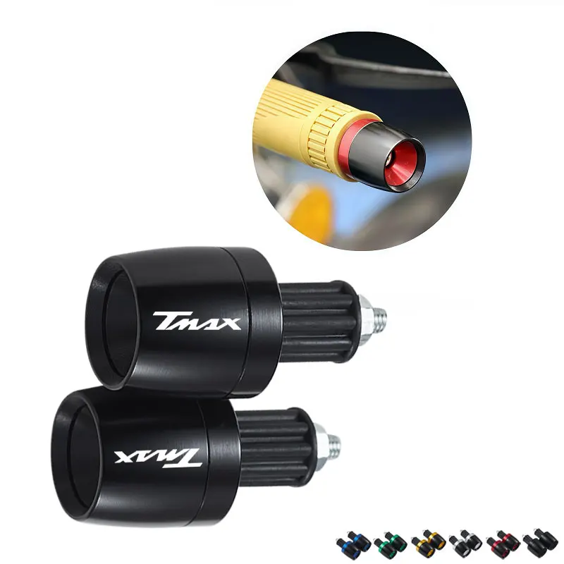 2PCS Motorrad Lenker Griffe Kappe Stecker Für Yamaha TMAX Xmax Nmax T-Max 560 530 500 TMax530 SX DX TECH MAX TMAX560 Image