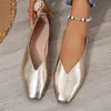 Herren-Schuhe im französischen Stil in Übergröße, One-Step-Schuhe mit flacher quadratischer