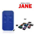 JANE Q2 Clone telecomando 4 pulsanti 26 MHz-41 MHz Telecomando per porta del garage Apriporta scorrevole Codice fisso Copia clone