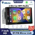 Hikity 7 ''Carplay Android auto 2DIN Autoradio Radio Bluetooth Ricevitore radio FM TF/USB Sterzo