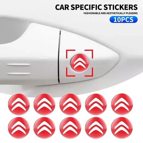 Autocollant de serrure de voiture, 2/5/10 pièces, trou de serrure, Protection Anti-blocage, style pour citroën C1 C2 C3 C4 C5 C6 C8 C4L DS3 DS4 DS5 DS5LS DS6