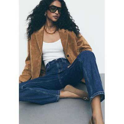 Stradivarius 1465 Slim-fit mom jeans RINSE BLUE DENIM 16