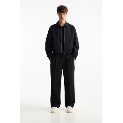 Tailored Fit Wide-Leg Trousers