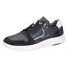 Sneaker WALDLÄUFER "HEIKO", Herren, Gr. 11 (46), blau (nachtblau, weiß), Veloursleder, Nappaleder, sportlich, Schuhe, Halbschuh, Schnürschuh, Bequemschuh in Komfortweite H (= sehr weit)