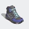 Wanderschuh ADIDAS TERREX "TERREX AX4R MID", Gr. 32, grau four, matte silber, semi flash aqua, Textil, Synthetik, sportlich, Schuhe