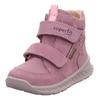 Winterboots SUPERFIT "BREEZE WMS: mittel", Kinder, Gr. 26, lila (flieder), Nubukleder, unifarben, sportlich, Schuhe, Babyschuh, Klettschuh mit GORE-Tex, Größenschablone zum Download