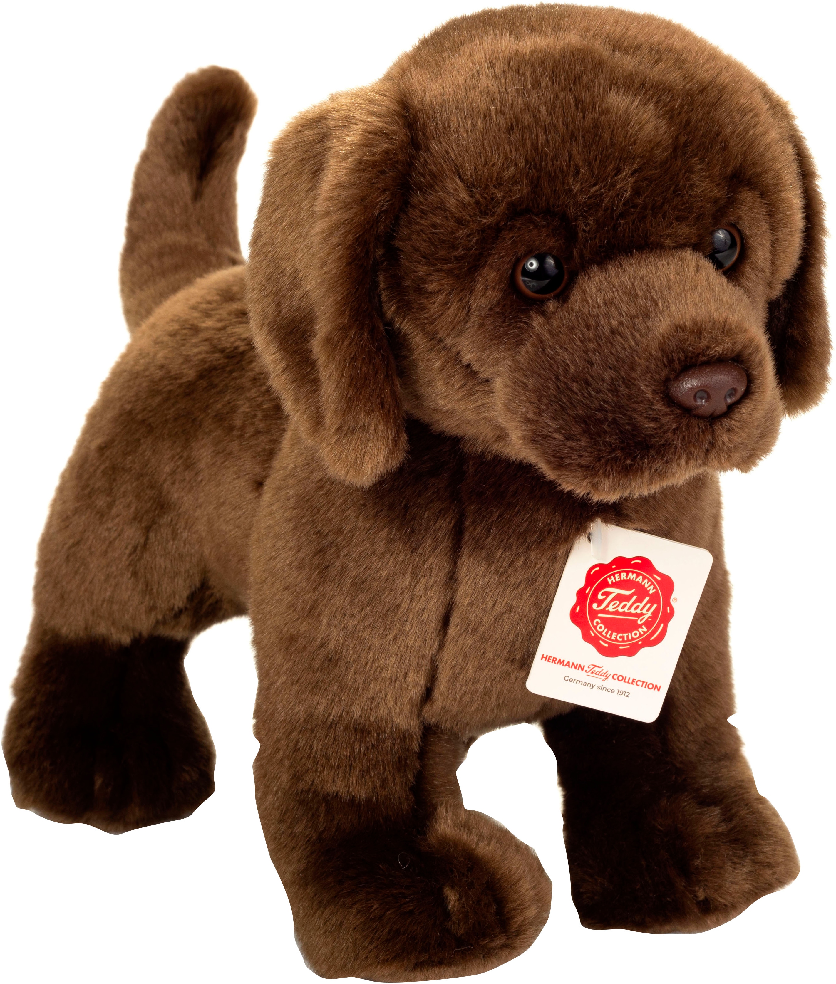 Kuscheltier TEDDY HERMANN "Labrador braun stehend 30 cm", braun, Plüschfiguren, KinderB:23cm H:13cm L:30cm, Kuscheltier, B:23cm H:13cm L:30cm
