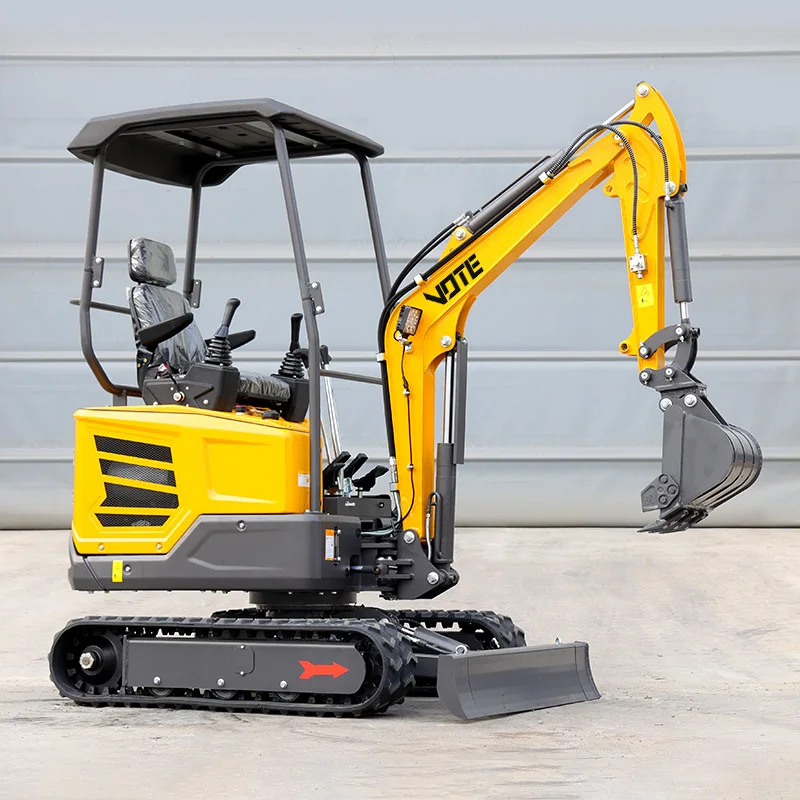 Maßgeschneiderter 2-Tonnen-Hydraulik-Minibagger mit Motor, hochwertige Baumaschinen, 1800 kg Mikrobagger mit Kabine 1 Image