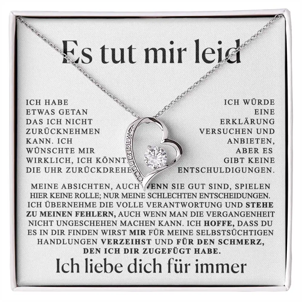 An meine Frau Soulmate Apology Geschenk für Sie vom Ehemann Mädchen Frauen Mode Liebe Herz Anhänger Halskette 2025, neues Dropshipping Image