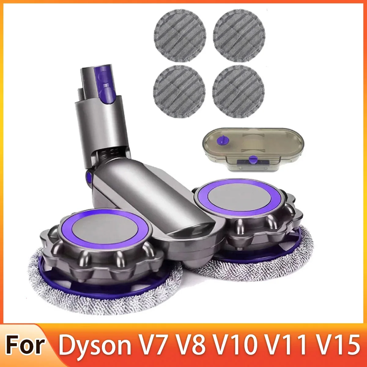 Staubsauger-Moppkopf für Dyson V8 V7 V10 V11 V15-Serie, Trocken- und Nasswischkopf, Saugen, Wischen und Waschen von Drei-in-Eins Image