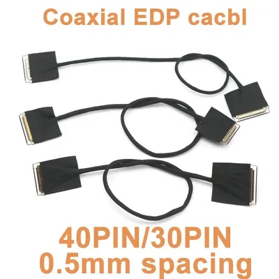 Koaxiales EDP-Bildschirmkabel, 0,5 mm Rastermaß, 40 PIN, 30 PIN, Videosignal, 60 Hz, 2 K, 4 K, tragbares LCD-Display, EDP-Draht für HDMI DP-zu-EDP-Laufwerk