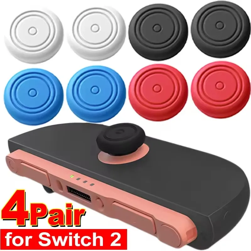 Silikon-Daumen-Stick-Griff-Abdeckung für Switch 2-Controller, Gamepad, Daumenschutz für Switch2, analoger Joystick, rutschfeste Kappen Image