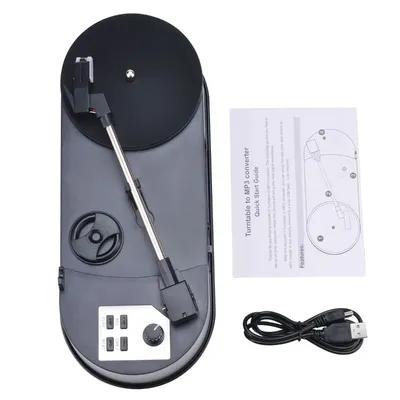 Ezcap 613P Mini-Schallplattenspieler, elektrisches Gesang, Phonograph, Direct-to-U-Disk MP3 Double Speed 33 45 U/min Ezcap613P Image