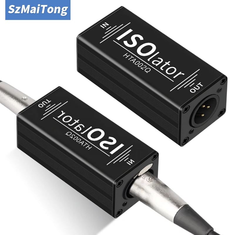 1Pcs Mono XLR Audio Isolator Mixer Geräuschunterdrückung Audio Strom Akustische Filter Audio Noise Reducer XLR Audio Isolator