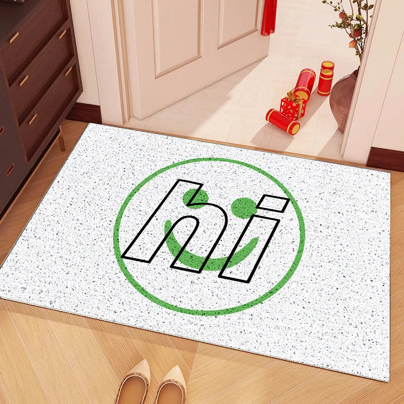 Entrance Door Mat Household PVC Anti-skid Wire Ring Foot Mat Waterproof And Fadeless Kitchen Carpet Free Cutting Bathroom Rug