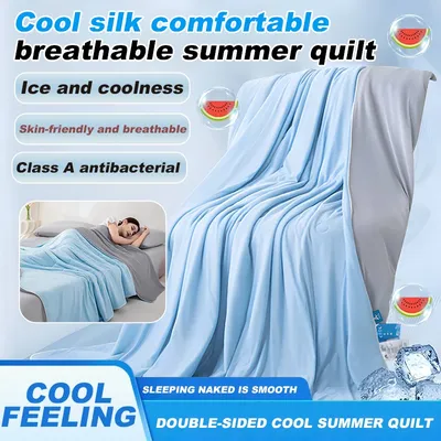 Silky summer quilt Quilt Skinfriendly and breathable Summer quilt Washable Fluffy machine washable Air conditioning quilt core