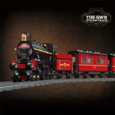 JIESTAR 59002 GWR Dampfzug Modell DIY Spielzeug Bausteine Eisenbahn Transport Serie Geschenk für Jungen 789 Stücke Image