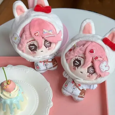 „Identity V“, Entomologist Meli Attribut Cotton Doll 10CM süße Fächerpuppe rosa Image