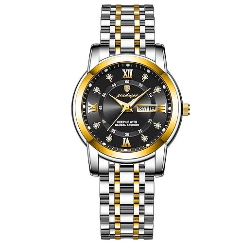 Damen Quarzuhr Armbanduhr Datum Wasserdicht Legierung Beobachten