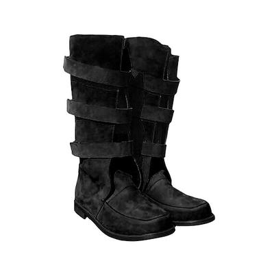 Mittelalterlich Renaissance Schuhe Stiefel Kniehohe Stiefel Ren Faire Pirat Wikinger Kreuzritter Herren Unisex Keltisch Seeräuber Halloween Maskerade Party Abend LARP Renaissance-Messe Erwachsene Image