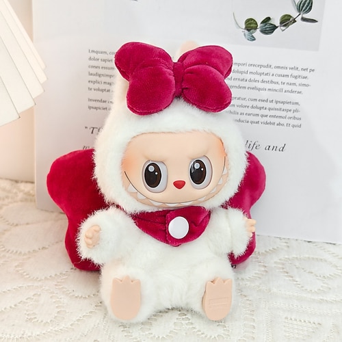 Kleidungsset für 17 cm Puppen ForLabubu-Mode Kleidung Zubehör Outfit geeignet für 17 cm große Puppen weiche Baumwollkleidung nur Kleidung KEINE PUPPE Weihnachtsgeschenk Image