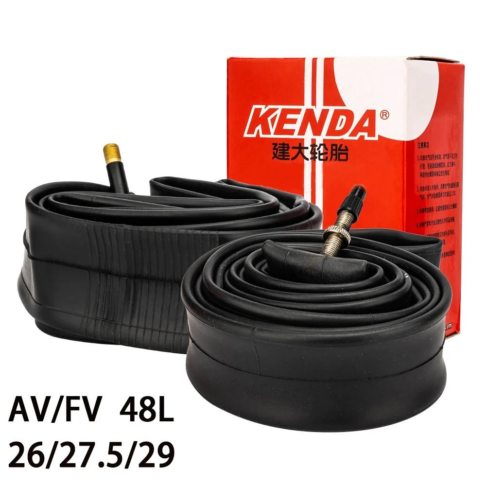 KENDA Camere d'aria per biciclette 26/27.5 /29 pollici 1.5-1.75/1.95-2.125 /2.1-2.35 Pneumatici delle ruote 48mm Valvola francese Valvole Schrader Presta