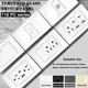 Universale US Messico Thai Presa A muro Interruttore Della Luce 118*75mm Vetro Temperato Smart USB Tipo-C 20W Ricarica Veloce 110V Pannello Bianco